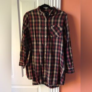 Fred Perry Flannel Shirt Dress